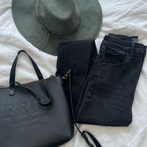 High rise skinny jeans